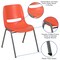 Emma and Oliver Ergonomic Shell Student Stack Chair - Classroom Chair / Office Guest Chair